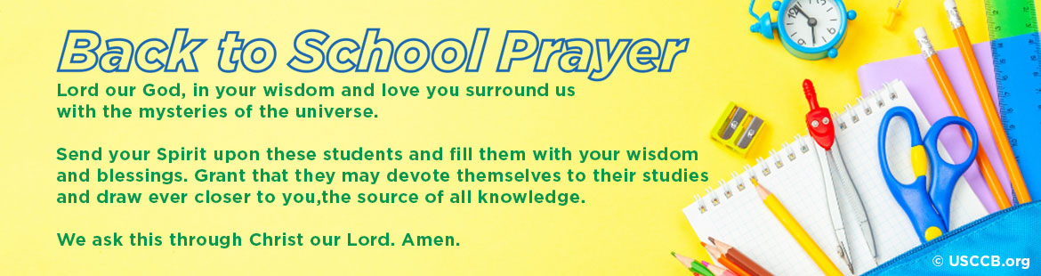 Back-to-school prayer