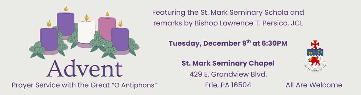 St. Mark Seminary Advent prayer service