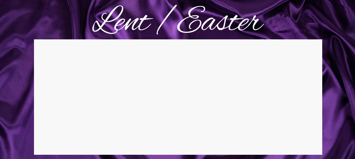 Lenten schedule banner