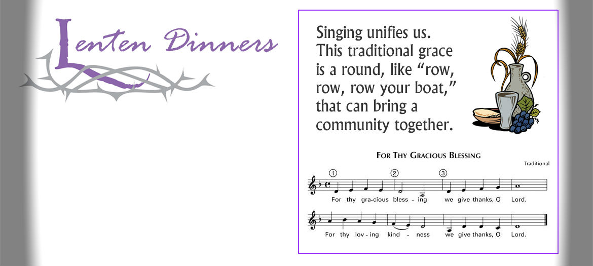 Lenten dinner banner