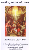 cover of confirmation book of remembrance