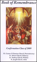 cover of confirmation book of remembrance