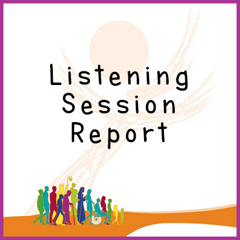 Participate in a listening session or survey
